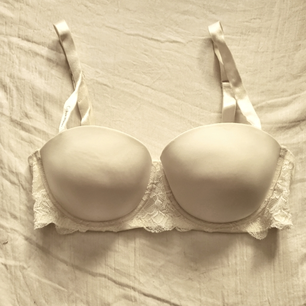 Calvin Klein Cream Lace Bra Size 36C